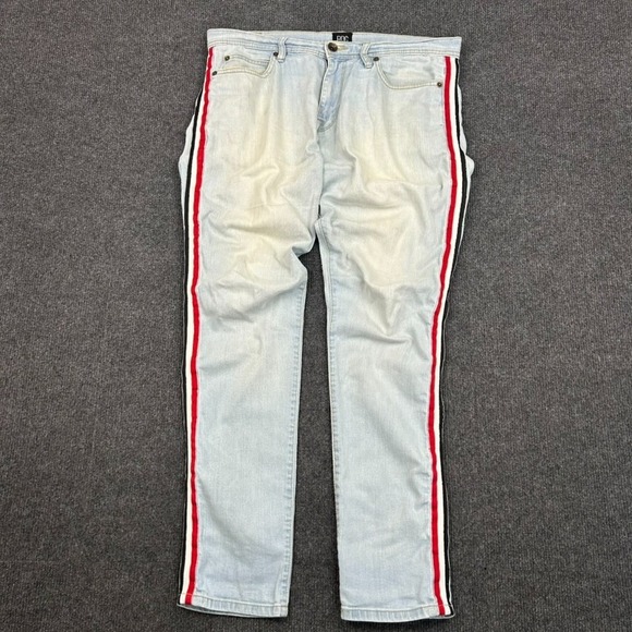 BDG Other - BDG Urban Outfitters 32 Jeans Blue Light Wash Side Leg Striping Skater Grunge